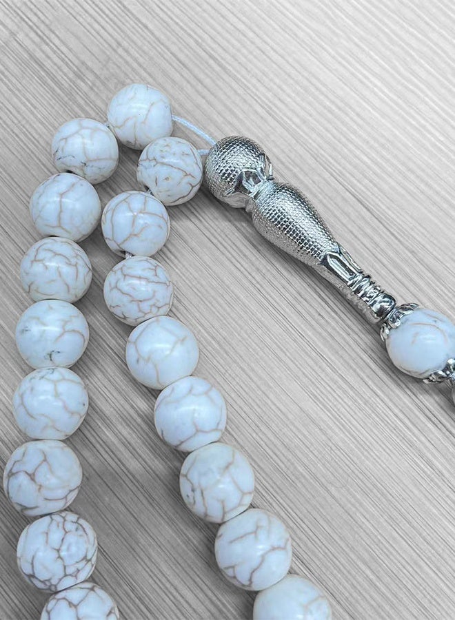 33 Prayer Beads, 10mm Hand-strung - Image 2